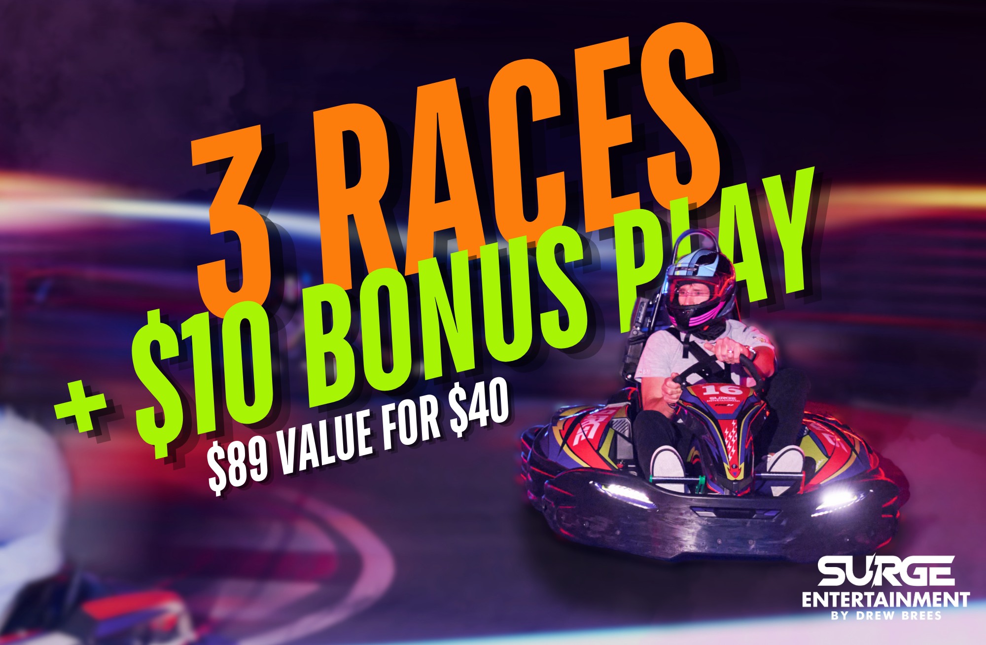 High-Speed Fun + $10 Bonus – Almost $89 in Value!